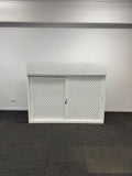 Lockable Sliding Door Credenza with Planter Box