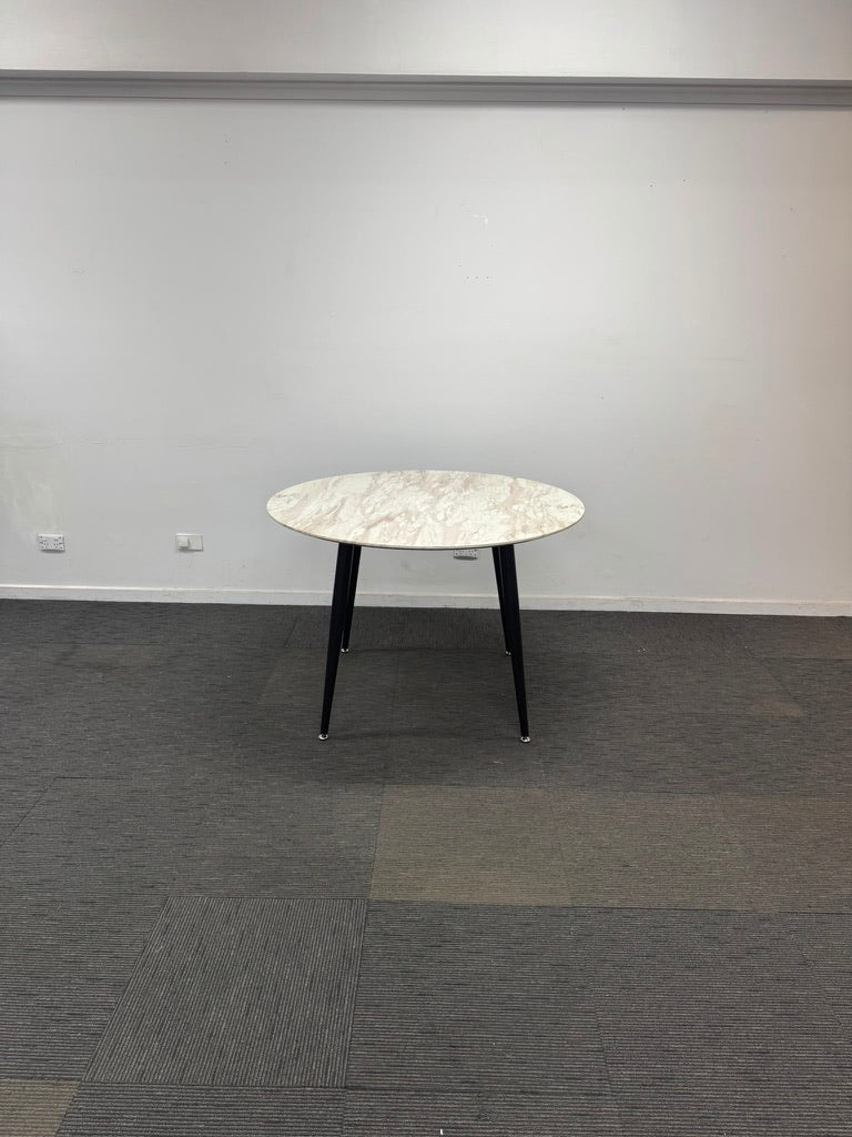 Round Dining Table-Artificial Marble Top-1100mm diameter