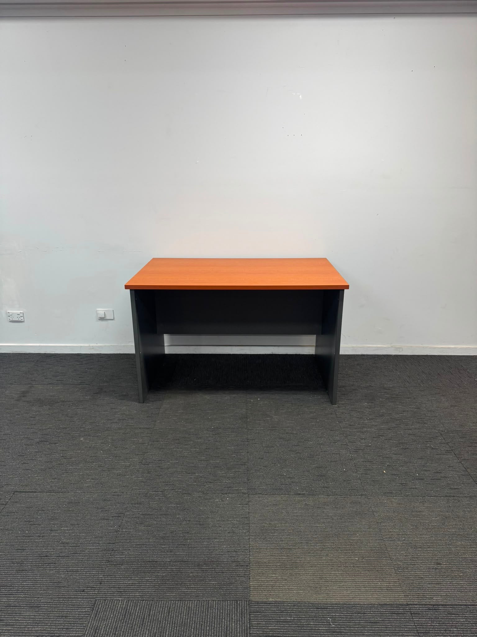 Share Straight Desk-Cherry with Dark Grey-1200mm x 750mm