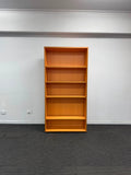 Bookcase with Solid Back-Cherry-1800mm H x 900mm W