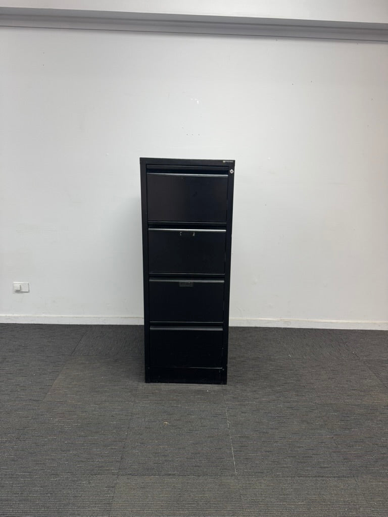 Four-Drawer Filing Cabinet-Black