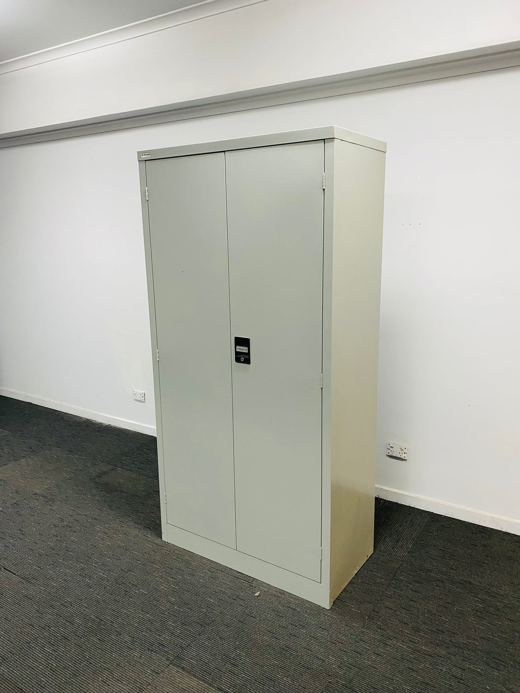 HI-Strength Steel Stationary Cabinet-Light Grey-1800mm H x 900mm W
