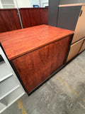 Double Sided Work Bench with Storage Underneath-Wild Birch-1200mm wide